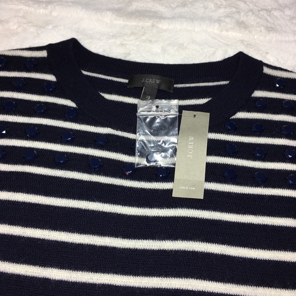 J. Crew Striped Sweater Size XS NWT - Picture 4 of 7